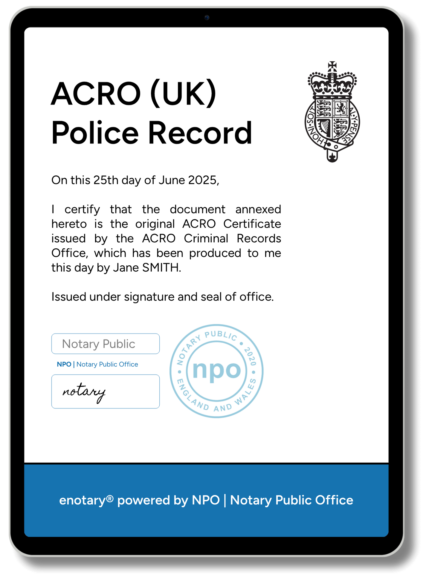 ACRO Police Records